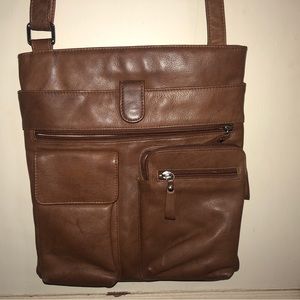 RFID Women’s Crossbody Bag Brown